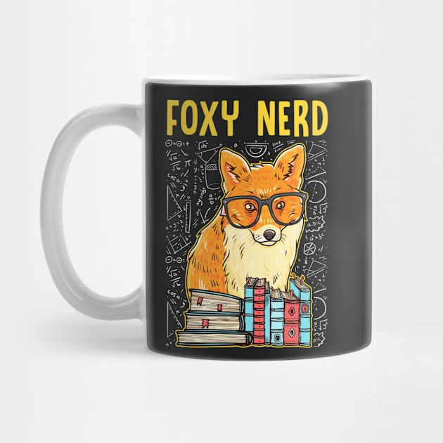 Foxy Nerd Cute Book Learning Quote For Sly Fox by CreativeFit